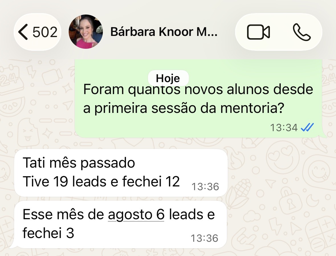 Depoimento de mentorada