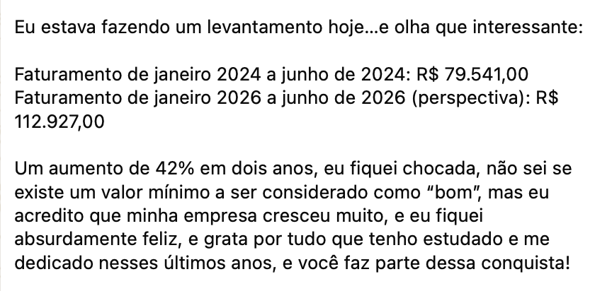 Depoimento de mentorada